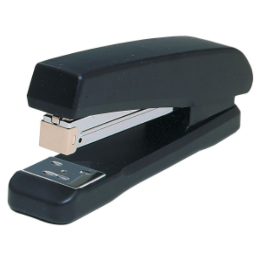 "Stapler Full Strip, Black - Plastic Base / Agrafeuse Bande pleine, noire - Base en plastique"