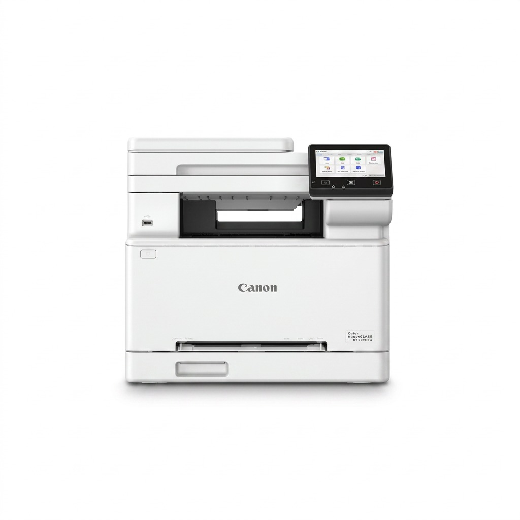 A crisp, high-resolution hero shot of the Canon MF663Cdw printer on a pure white background.