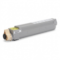 A high-resolution, centered view of the Xerox 106R01079 Yellow High Capacity Toner Cartridge, with yellow detailing on the end-cap, on a seamless pure white background.