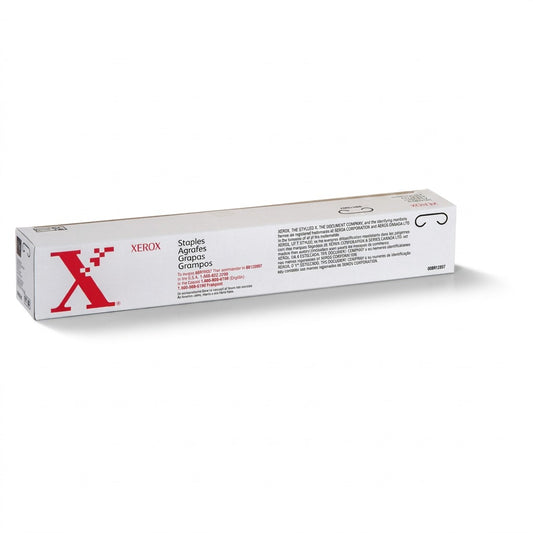 Xerox 008R12897 staples for Office LX Booklet Maker in canonical white box with 'X' logo.