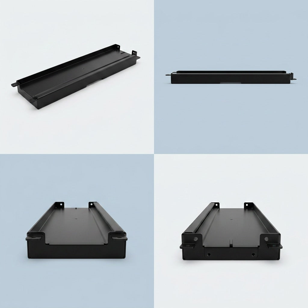 Multi-angle comparison grid showing the specific Xerox Chute Pf3.1 & Pf3.2 497K20640 from image_0.png in top-down, side-profile, and detailed-end views.