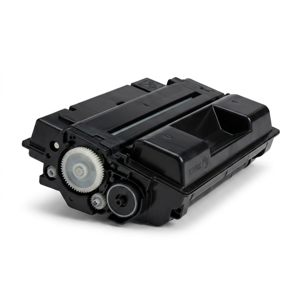 Pure hero shot of the Xerox 006R01605 black toner cartridge on a crisp white background.