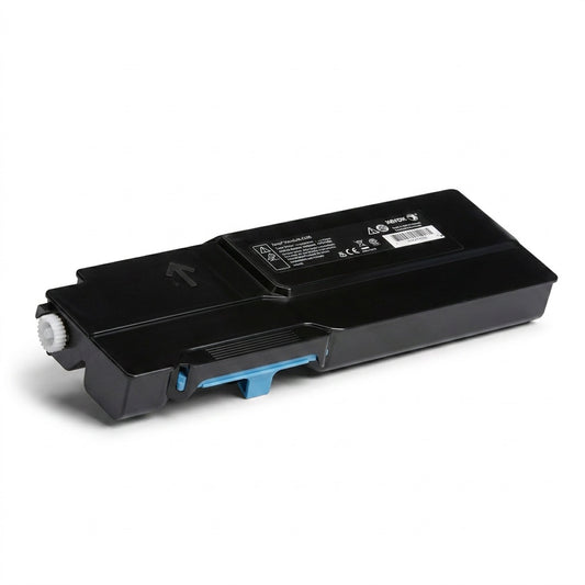 Xerox 106R03526 Extra High Capacity Cyan Toner Cartridge on white background.