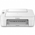 Canon PIXMA TS3320 White all-in-one printer hero shot on white background.