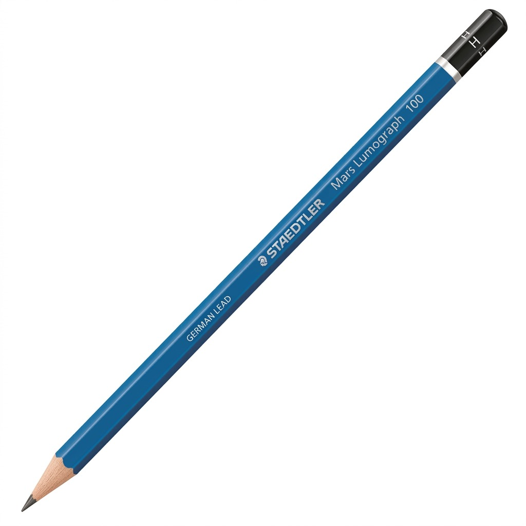 High-resolution hero shot of the STAEDTLER Mars Lumograph H pencil.