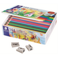 Extruded color pencil,class pack, 144ct + 3 sharpeners 510 10 (12 colours x 12packs)