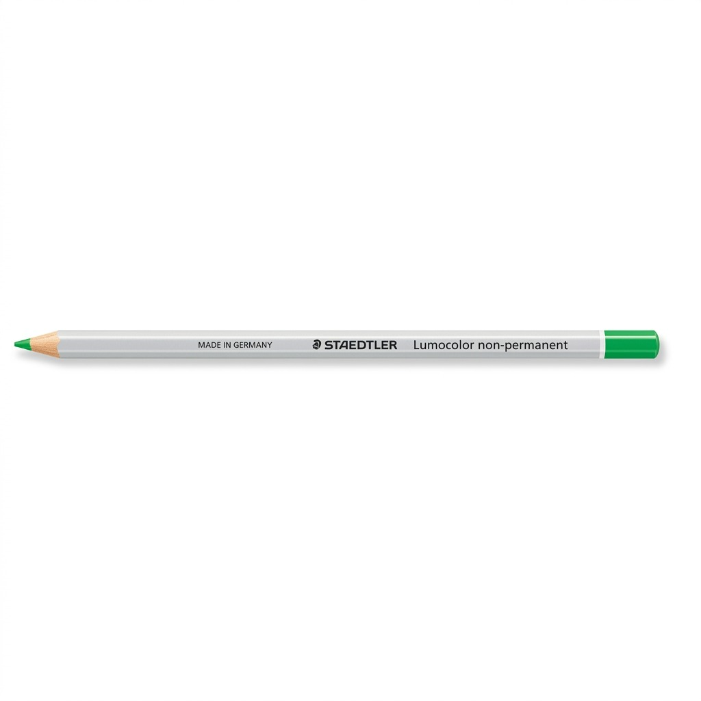 Pure high-resolution hero shot: STAEDTLER Lumocolor non-permanent omnichrom 108 - Green (108-5).