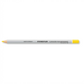 A high-resolution product shot of the yellow STAEDTLER Lumocolor non-permanent omnichrom pencil.