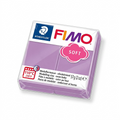 A high-resolution, centered view of a single lavender block of STAEDTLER Fimo Soft Blueberry Shake modeling clay in its clear plastic wrapper.