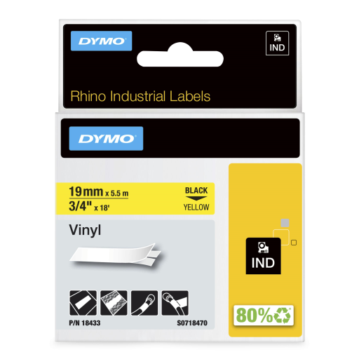 Rhino 3/4" Yellow Vinyl-19Mm