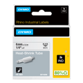 DYMO Rhino Industrial Heat-Shrink Labels, Authentic DYMO Labels, For Tubing or Cables (1/4" Tube, Black on White)