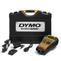 DYMO Rhino 6000 Industrial Label Maker, Computer Connected Label Maker with Hard Carry Case, 1 Vinyl Tape Cassette, 1 Flexible Nylon Tape Cassette and Rechargeable Lithium Ion Battery