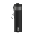 Contigo 2226021 Dual Sip PVD Water Bottle ? 24 oz, Licorice Gunmetal
