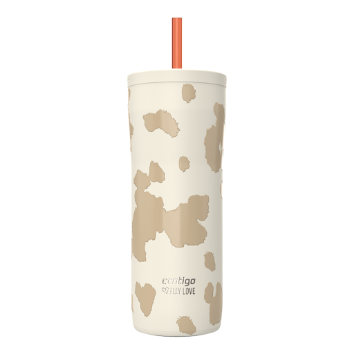 Contigo 2220932 Streeterville 2.0 Stainless Steel Tumbler with Straw ? 24 oz, Oatmilk