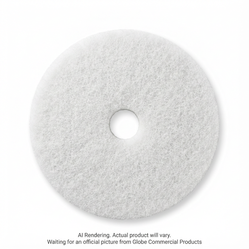 16"  White Super Polish Floor Pad