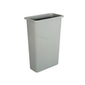 Globe Commercial 23 Gallon Slim Container / Grey