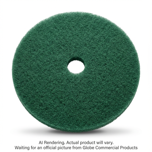 17"  Green Scrubbing Floor Pad
