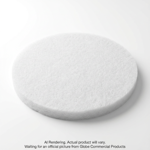 15"  White Super Polish Floor Pad