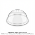 Clear PET Dome Lids with Hole for Clear PET Cold Cups 12oz-20oz, Sleeve of 50