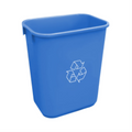 Soft Wastebasket 39L Blue Recycling