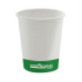 Hot/Cold Compostable Paper Cups - 8oz / White (50 cups Per Pack)