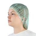 Bouffant Cap/Hairnet Green Poly 24" (Pack of 100)