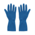 Rubber Gloves Silverlined Powder Blue Large Extended Cuff- (12 pairs)