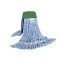 Syn-Pro? Synthetic Looped End Wet Mop Wide Band Blue 16oz Bagged