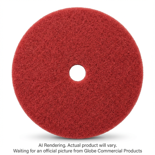 14"  Red Buffing Floor Pad