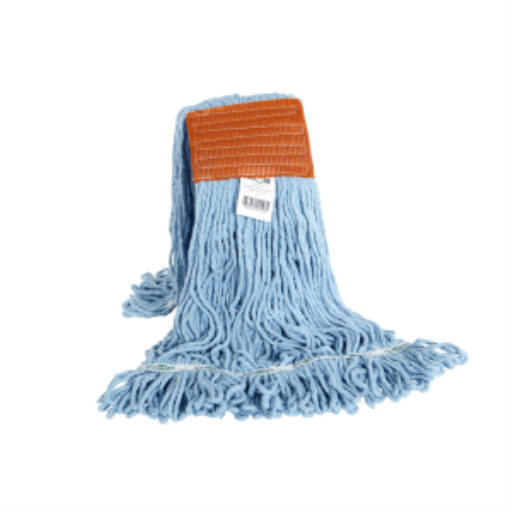 Syn-Pro? Synthetic Looped End Wet Mop Wide Band Blue 20oz