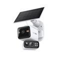 Solar-Powered Dual-Lens Pan/Tilt Security Camera Kit