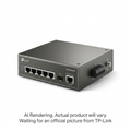 Omada 6-Port Gigabit Industrial Easy Managed Switch with 3-Port PoE+ and 1-Port PoE++