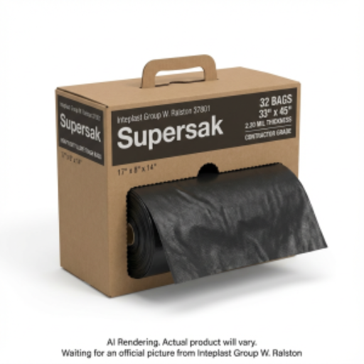 Contractor Bags 33" x 45" -32's Heavy Duty Black - 32 Bags