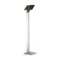 DURABLE Tablet Floor Stand 47.5 Inches Tall (for Tablets 7-13 Inches, 360 Degree Rotation with Anti-Theft Device) Silver/Charcoal (893223)