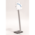 DURABLE Infobase Duo Aluminum Floor Sign Stand for Letter-Size Inserts, Portrait and Landscape Use, 10-4/5 x 11-1/5 x 46 Inches (481423)