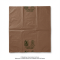 Compostable Bags 29" X 30" Rehrig 40 litre Liner/Bac Vert Brown - 10 Bags