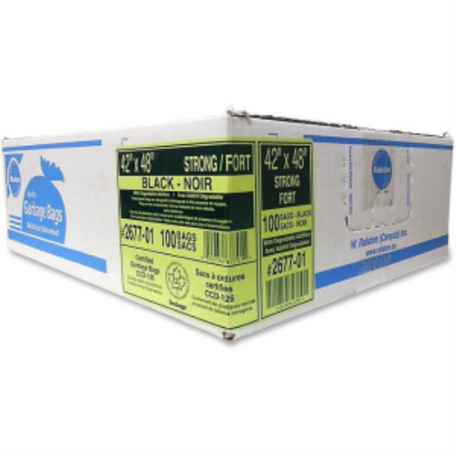 Black 42.5" x 48" Strong Value Plus 100's Bags