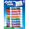 EXPO Dry Erase Markers, Low Odour Ink, Assorted Colours, Chisel Tip, 8 Count