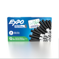 EXPO Dry Erase Marker, Low Odour Ink, Black, Ultra Fine Tip, 1 Unit