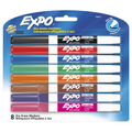 EXPO Dry Erase Markers, Low Odour Ink, Assorted Colours, Fine Tip, 8 Count
