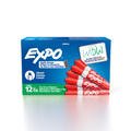 EXPO Dry Erase Marker, Low Odour Ink, Red, Chisel Tip, 1 Unit