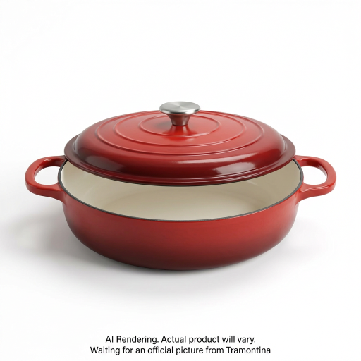 Tramontina 4Qt Cov Braiser-Ci-Pe-Red