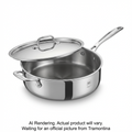 Tramontina Signature 4 Quart Tri-Ply Clad Covered Universal Pan