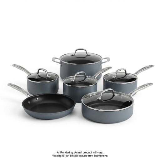 Tramontina 9 Pc Cookware Set - Cf - Ind - Ns Ext, P
