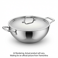 Tramontina 3.75Qt Cov Wok-Ss Tpc-Cer-Nat-Bos