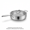 Tramontina Signature 6 Quart Tri-Ply Clad Covered Deep Saute Pan