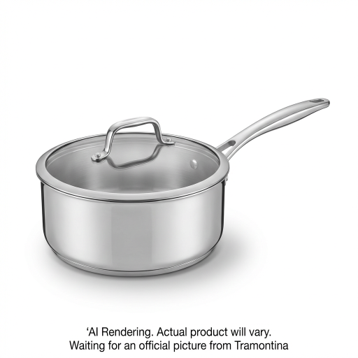 Tramontina 3 Qt Cov Sauce Pan-Allegra-Ss-Nal