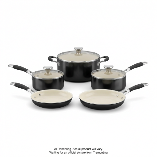 Tramontina 8 Pc Cookware Set - Cf - Porcelain Ename