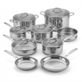 Tramontina Tempo Tri-Ply Set, 14 Pc, hero shot on white background.