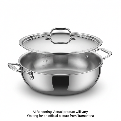 Tramontina Kadai With Lid - 6.25 Quart